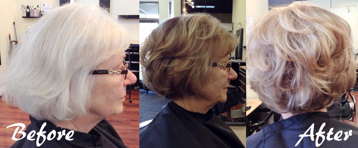 image of a womans haircut